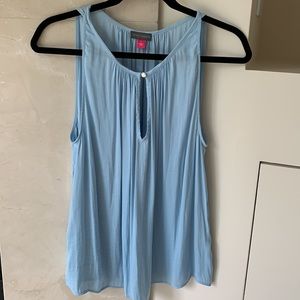 Cute light blue silky top by Vince Camuto